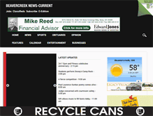 Tablet Screenshot of beavercreeknewscurrent.com